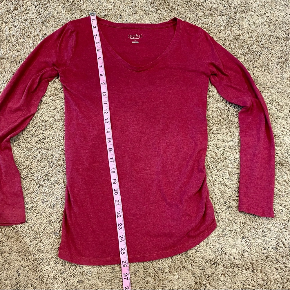 Isabel Maternity long sleeved ruched tee XS - Picture 7 of 8